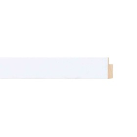 ENCADREMENT ( SANS VERRE ) "COSTA RICA" PLAT BLANC (SECTION CADRE : 20-20 (L X H mm)) Eurobaguette 1 - Colorart