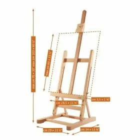 Mabef Chevalet de table - hêtre huilé - inclinable - hauteur de châssis max. 60cm MABEF 1 - Colorart