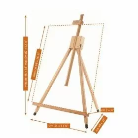 Mabef Chevalet Trépied de table - hêtre huilé - hauteur de châssis max. 68cm MABEF 1 - Colorart