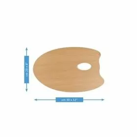Mabef palette en bois - ovale - 30x40cm MABEF 1 - Colorart 
