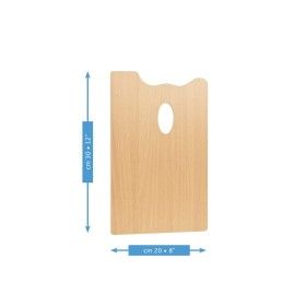 Mabef palette en bois - rectangulaire - 30x45cm MABEF 1 - Colorart