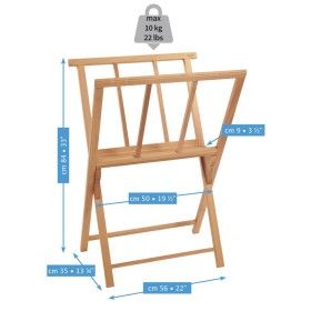 Mabef Porte-carton pliable - hêtre huilé - largeur 56cm MABEF 2 - Colorart 