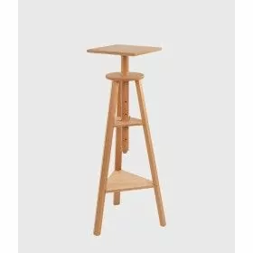 Mabef Selle de sculpteur - hêtre huilé - plateau carré - 34cm - hauteur 100-130cm MABEF 1 - Colorart