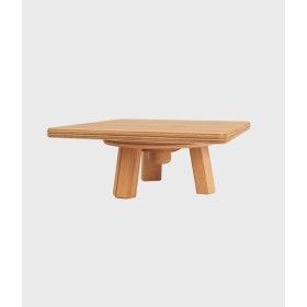 Mabef Selle de sculpteur - modèle de table - hêtre huilé - plateau carré - 34cm - hauteur 14cm MABEF 2 - Colorart 