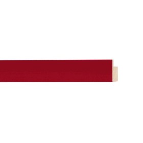ENCADREMENT ( SANS VERRE ) "COSTA RICA" PLAT ROUGE PIERRE (SECTION CADRE : 20-20 (L X H mm)) Eurobaguette 1 - Colorart