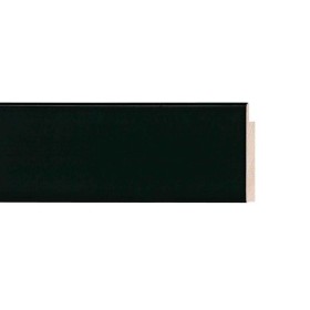 ENCADREMENT ( SANS VERRE ) "ANTIGUA" PLAT NOIR (SECTION CADRE : 40-14 (L X H mm)) Eurobaguette 1 - Colorart