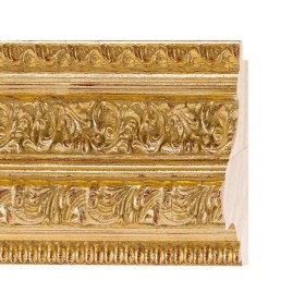 ENCADREMENT ( SANS VERRE ) DORE ORNE (SECTION CADRE : 95-45 (L X H mm)) Eurobaguette 1 - Colorart
