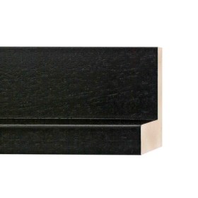 ENCADREMENT ( SANS VERRE ) CAISSE AMERICAINE NOIRE TRANSPARENT (SECTION CADRE : 65-60 (L X H mm)) Eurobaguette 1 - Colorart