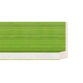 ENCADREMENT ( SANS VERRE ) CAISSE AMERICAINE VERT/ARGENT (SECTION CADRE : 55-43 (L X H mm)) Eurobaguette 1 - Colorart