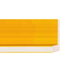 ENCADREMENT ( SANS VERRE ) CAISSE AMERICAINE JAUNE/ARGENT (SECTION CADRE : 55-43 (L X H mm)) Eurobaguette 1 - Colorart