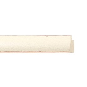 ENCADREMENT ( SANS VERRE ) "CARIOCA" BLANC/JAUNE (SECTION CADRE : 24-20 (L X H mm)) Eurobaguette 1 - Colorart
