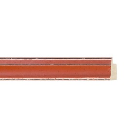 ENCADREMENT ( SANS VERRE ) "CIGALE" ROUGE BRUN (SECTION CADRE : 20-15 (L X H mm)) Eurobaguette 1 - Colorart
