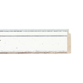 ENCADREMENT ( SANS VERRE ) "PAPILLON" BLANC CASSE (SECTION CADRE : 34-15 (L X H mm)) Eurobaguette 1 - Colorart