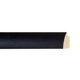 ENCADREMENT ( SANS VERRE ) "COCCINELLE 2" NOIR (SECTION CADRE : 24-25 (L X H mm)) Eurobaguette 1 - Colorart