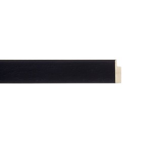 ENCADREMENT ( SANS VERRE ) "FOURMI" NOIR (SECTION CADRE : 20-13 (L X H mm)) Eurobaguette 1 - Colorart