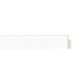 ENCADREMENT ( SANS VERRE ) "FOURMI" BLANC (SECTION CADRE : 20-13 (L X H mm)) Eurobaguette 1 - Colorart
