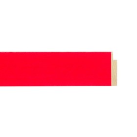 ENCADREMENT ( SANS VERRE ) "DEMOISELLE" ROUGE VIF (SECTION CADRE : 30-13 (L X H mm)) Eurobaguette 1 - Colorart