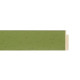 ENCADREMENT ( SANS VERRE ) "DEMOISELLE" VERT (SECTION CADRE : 30-13 (L X H mm)) Eurobaguette 1 - Colorart 