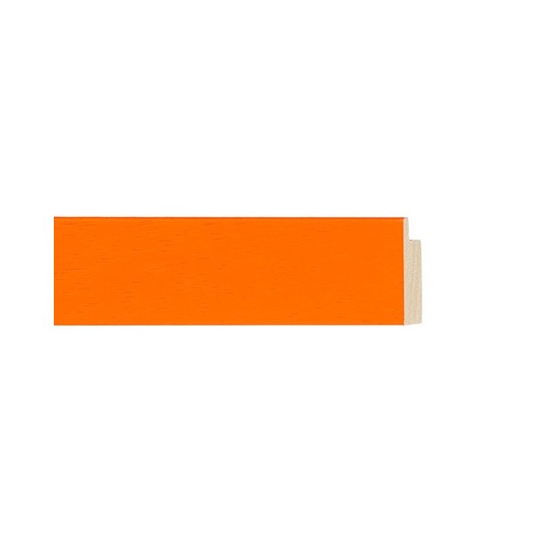ENCADREMENT ( SANS VERRE ) "DEMOISELLE" ORANGE (SECTION CADRE : 30-13 (L X H mm)) Eurobaguette 1 - Colorart 