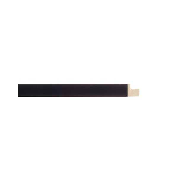 ENCADREMENT ( SANS VERRE ) PLAT NOIR (SECTION CADRE : 10-25 (L X H mm)) Eurobaguette 1 - Colorart 