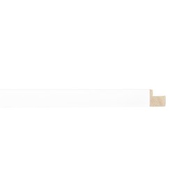 ENCADREMENT ( SANS VERRE ) PLAT BLANC (SECTION CADRE : 10-25 (L X H mm)) Eurobaguette 1 - Colorart