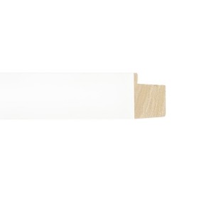ENCADREMENT ( SANS VERRE ) PLAT BLANC (SECTION CADRE : 25-45 (L X H mm)) Eurobaguette 1 - Colorart
