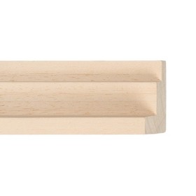 ENCADREMENT ( SANS VERRE ) CAISSE AMERICAINE AVEC ESCALIER 21 MM AYOUS BRUT (SECTION CADRE : 45-35 (L X H mm)) Eurobaguette 1 - 