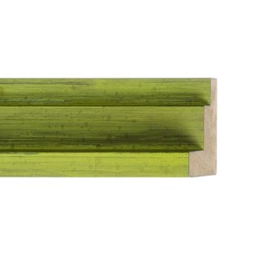ENCADREMENT ( SANS VERRE ) "MONET" CAISSE AMERICAINE COLORE VERTE AVEC ESCALIER 21 MM (SECTION CADRE : 45-35 (L X H mm)) Eurobag