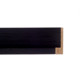 ENCADREMENT ( SANS VERRE ) "SOLID WOOD" CAISSE AMERICAINE CHÊNE NOIR (SECTION CADRE : 40-30 (L X H mm)) Eurobaguette 1 - Colorar