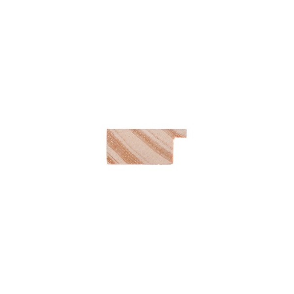 ENCADREMENT ( SANS VERRE ) PLAT "STAINLESS" PLATINE (SECTION CADRE : 38-17 (L X H mm)) Eurobaguette 2 - Colorart 