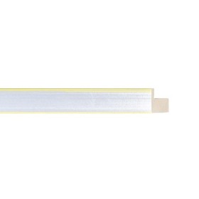 ENCADREMENT ( SANS VERRE ) PLAT "SILCOL" ARGENT/JAUNE (SECTION CADRE : 15-30 (L X H mm)) Eurobaguette 1 - Colorart 
