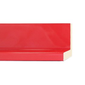 ENCADREMENT ( SANS VERRE ) "GLOSS" CAISSE AMERICAINE LAQUE ROUGE (SECTION CADRE : 50-40 (L X H mm)) Eurobaguette 1 - Colorart 