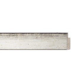 ENCADREMENT ( SANS VERRE ) "METALLO" INCLINEE ARGENT (SECTION CADRE : 24-15 (L X H mm)) Eurobaguette 1 - Colorart