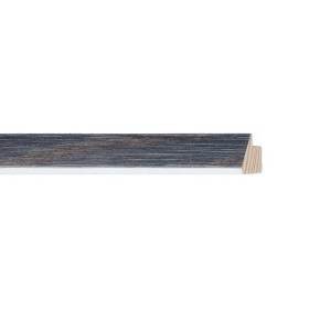 ENCADREMENT ( SANS VERRE ) "SPIGOLO" INCLINEE ANTHRACITE TRANSPATANT CERUSE (SECTION CADRE : 16-21 (L X H mm)) Eurobaguette 1 -
