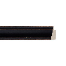 ENCADREMENT ( SANS VERRE ) "RIVIERA" CREUX NOIR (SECTION CADRE : 24-24 (L X H mm)) Eurobaguette 1 - Colorart