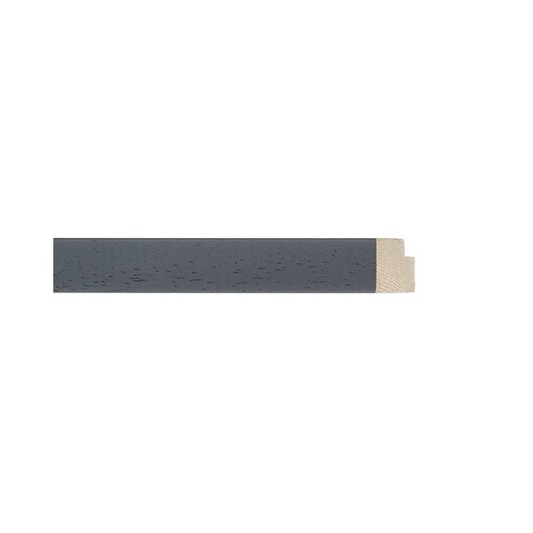 ENCADREMENT ( SANS VERRE ) "AUTHENTICA" PLAT FEUILLURE BASSE GRIS (SECTION CADRE : 15-30 (L X H mm)) Eurobaguette 1 - Colorart 