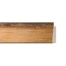 ENCADREMENT ( SANS VERRE ) "METALLO" INCLINEE OR ANTIQUE (SECTION CADRE : 37-19 (L X H mm)) Eurobaguette 1 - Colorart 