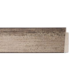 ENCADREMENT ( SANS VERRE ) "METALLO" INCLINEE ARGENT ANTIQUE (SECTION CADRE : 37-19 (L X H mm)) Eurobaguette 1 - Colorart 