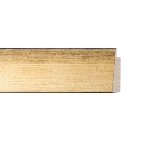 ENCADREMENT ( SANS VERRE ) "METALLO" INCLINEE OR (SECTION CADRE : 37-19 (L X H mm)) Eurobaguette 1 - Colorart