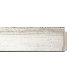 ENCADREMENT ( SANS VERRE ) "METALLO" INCLINEE ARGENT (SECTION CADRE : 37-19 (L X H mm)) Eurobaguette 1 - Colorart