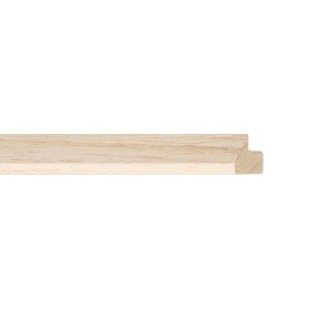 ENCADREMENT ( SANS VERRE ) "MOAI" INCLINE BRUT AYOUS BLANC 15X30 MM (SECTION CADRE : 15-30 (L X H mm)) Eurobaguette 1 - Colorart