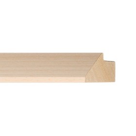ENCADREMENT ( SANS VERRE ) "MOAI" INCLINE BRUT AYOUS BLANC 25X70 MM (SECTION CADRE : 25-70 (L X H mm)) Eurobaguette 1 - Colorart