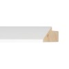 ENCADREMENT ( SANS VERRE ) "MOAI" INCLINE BLANC SUR PLATRE 25X70 MM (SECTION CADRE : 25-70 (L X H mm)) Eurobaguette 1 - Colorart