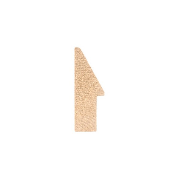 ENCADREMENT ( SANS VERRE ) "MOAI" INCLINE BLANC SUR PLATRE 25X70 MM (SECTION CADRE : 25-70 (L X H mm)) Eurobaguette 2 - Colorart