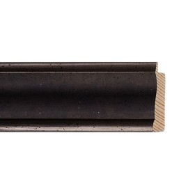 ENCADREMENT ( SANS VERRE ) "ELEGANTE" GRAPHITE/ETAIN (SECTION CADRE : 41-20 (L X H mm)) Eurobaguette 1 - Colorart
