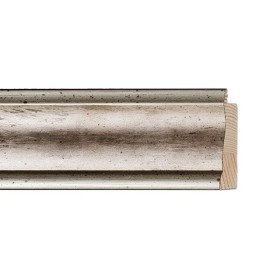 ENCADREMENT ( SANS VERRE ) "ELEGANTE" ARGENT (SECTION CADRE : 41-20 (L X H mm)) Eurobaguette 1 - Colorart 