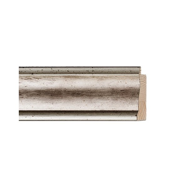 ENCADREMENT ( SANS VERRE ) "ELEGANTE" ARGENT (SECTION CADRE : 41-20 (L X H mm)) Eurobaguette 1 - Colorart 