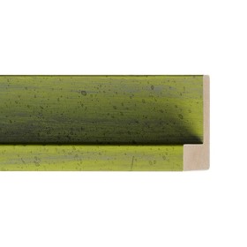 ENCADREMENT ( SANS VERRE ) "MONET" CAISSE AMERICAINE COLORE VERTE (SECTION CADRE : 45-35 (L X H mm)) Eurobaguette 1 - Colorart