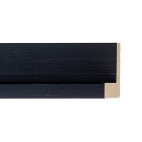 ENCADREMENT ( SANS VERRE ) "MONET" CAISSE AMERICAINE NOIRE FAIT MAIN (SECTION CADRE : 45-35 (L X H mm)) Eurobaguette 1 - Colorar