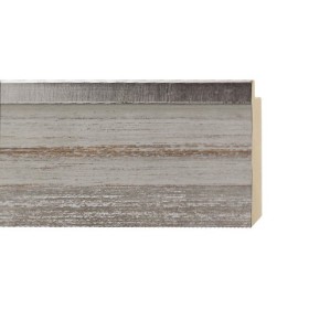 ENCADREMENT ( SANS VERRE ) "COOL SHABBY" GRIS FONCE/BRUN PONCE (SECTION CADRE : 54-20 (L X H mm)) Eurobaguette 1 - Colorart